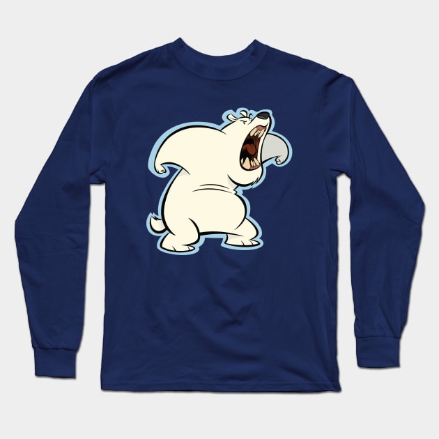 Polar Bear Roar Long Sleeve T-Shirt by westinchurch